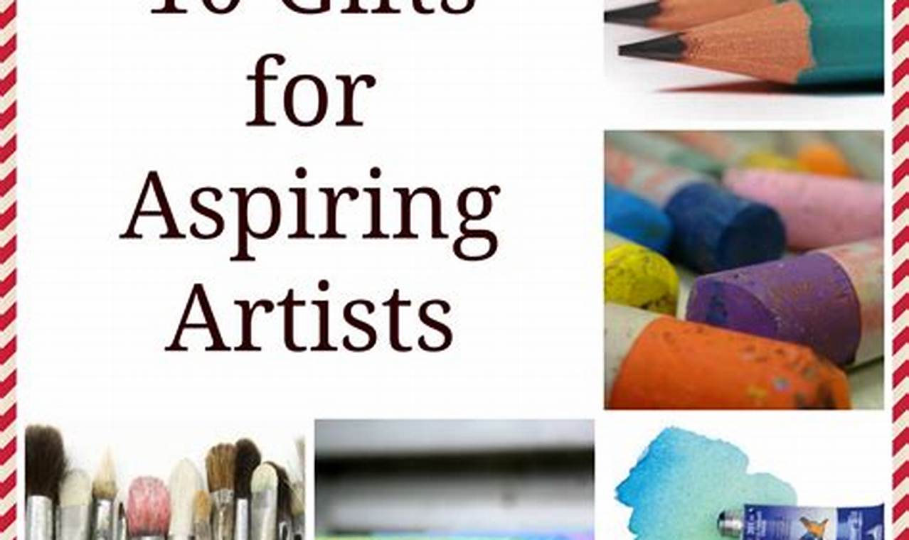 Art supplies as gifts for aspiring artists