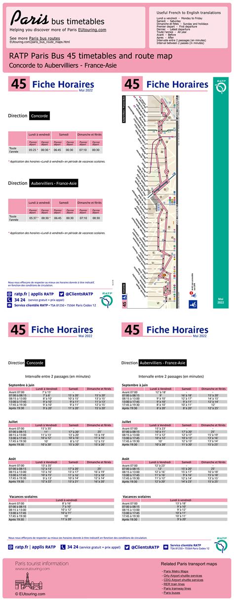 Art 45 Bus Timetables