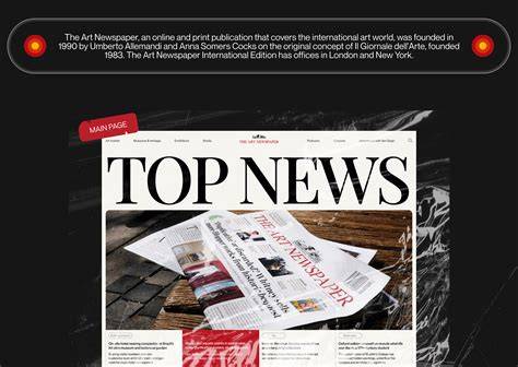Art Newspaper Website