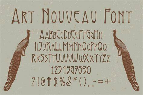 Art Nouveau Fonts Examples