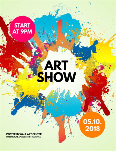 Art Show Flyer Template Free