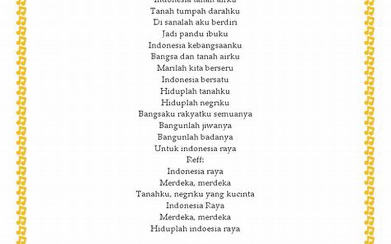 Arti Lirik Lagu Indonesia Raya