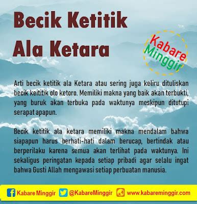 Arti Becik Ketitik Ala Ketara: Kelebihan dan Kekurangan