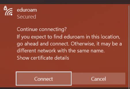 Article - Connecting to eduroam