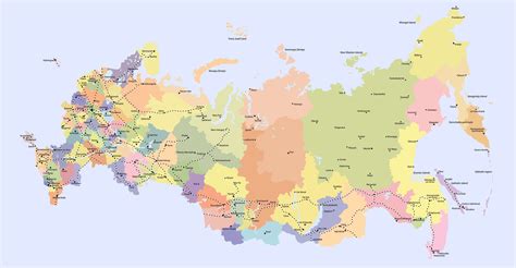 Russia map Wall maps of countries for Europe