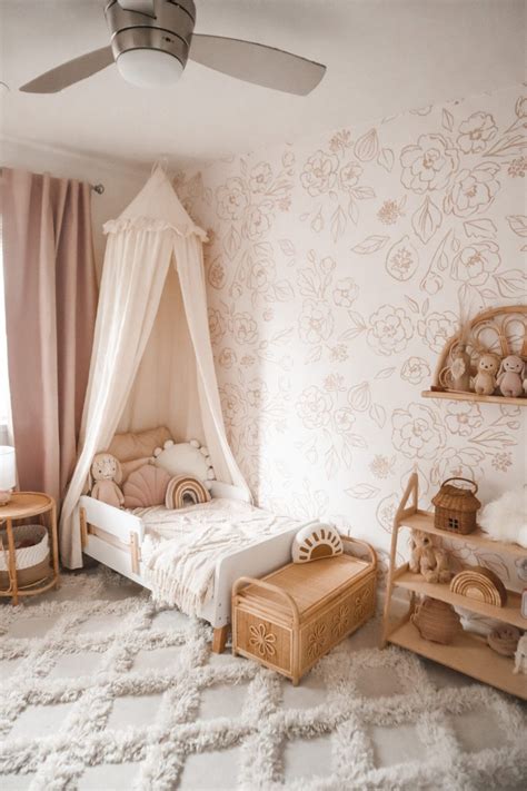 Artwork in a girl's bedroom