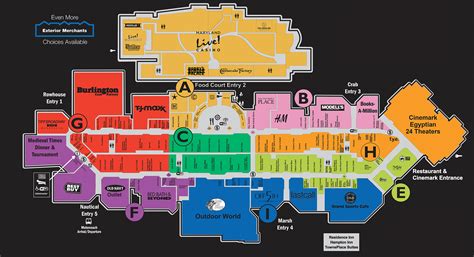 Arundel Mills Mall Directory Map