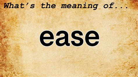 As Ease Meaning In Tagalog