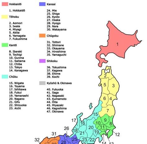 Asal Usul Nama Prefektur di Jepang