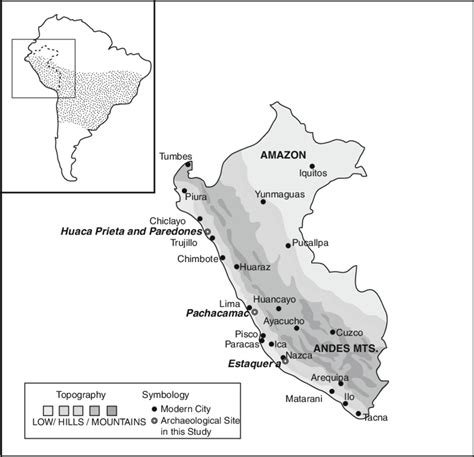Map of Peru showing the location of Ubinas. Courtesy of USGS
