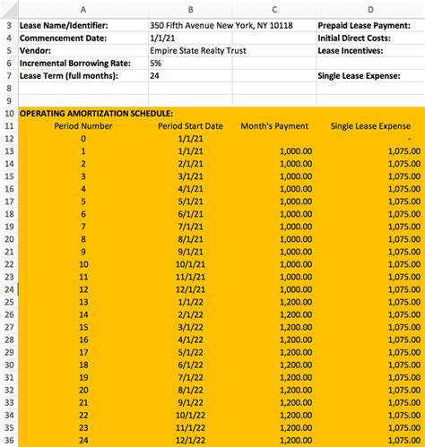 Asc 842 Lease Template Excel Free