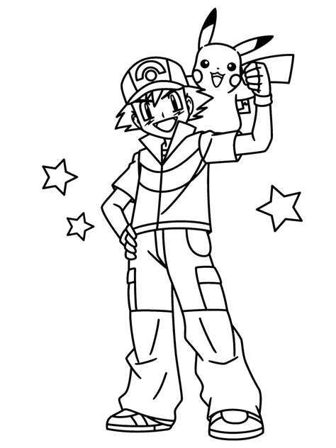Ash Coloring Page
