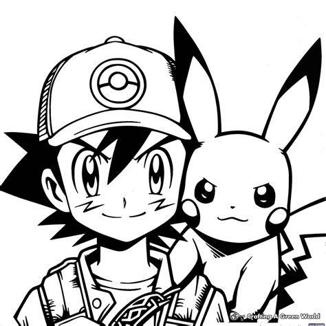 Ash Coloring Pages