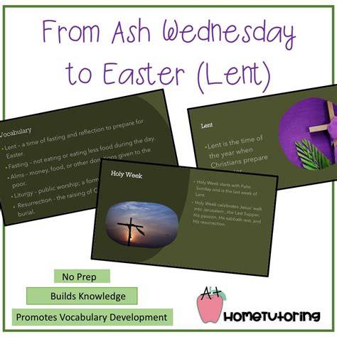 Ash Wednesday To Easter Sunday