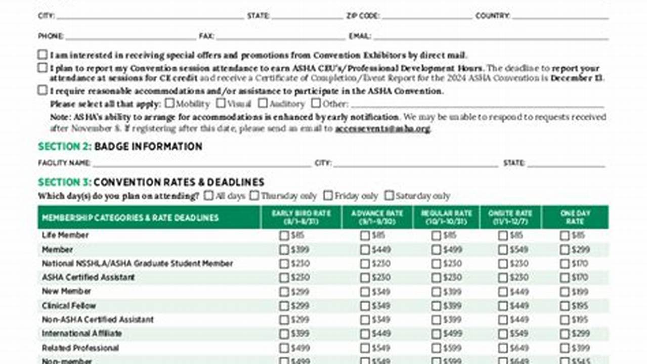 Asha Convention 2024 Registration