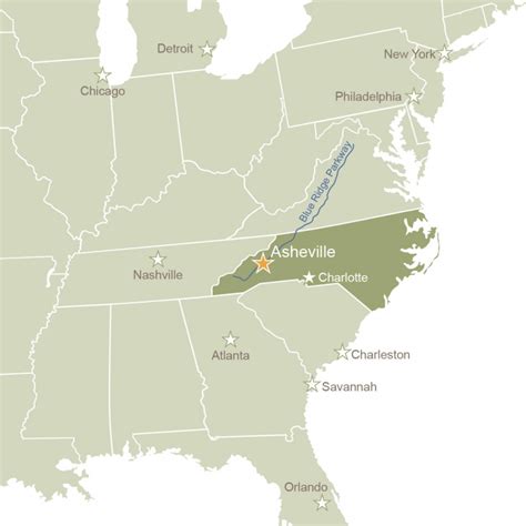 Asheville North Carolina Wall Map (Premium Style) by MarketMAPS MapSales