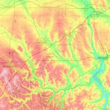 Elevation of Ashland,US Elevation Map, Topography, Contour