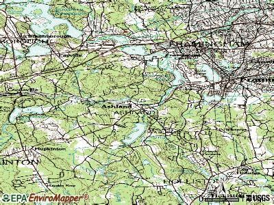1980 USGS topo map Ashland