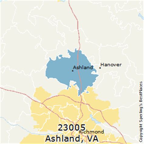 Ashland Va Zip Code Map