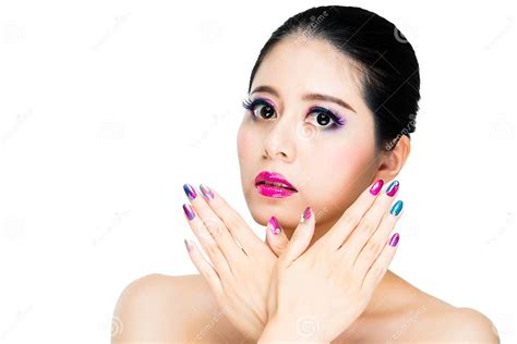 Asian Multi Colored Black Hair