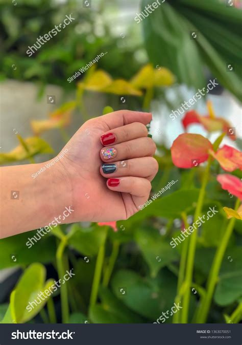 Asian Woman Hand Finger Nail