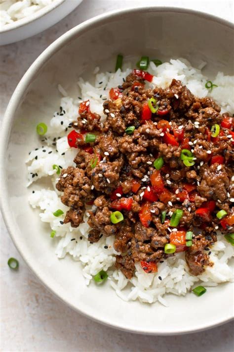 Asian-Style Ground Beef Skillets