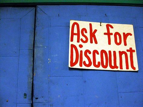 Ask About Discounts