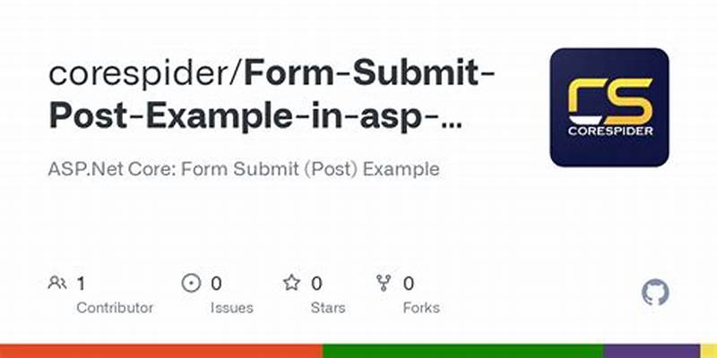 Asp.net Core Form Submit Example