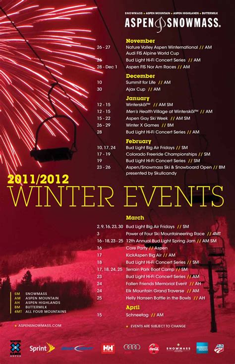 Aspen Co Calendar Of Events