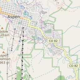 Aspen tourist map