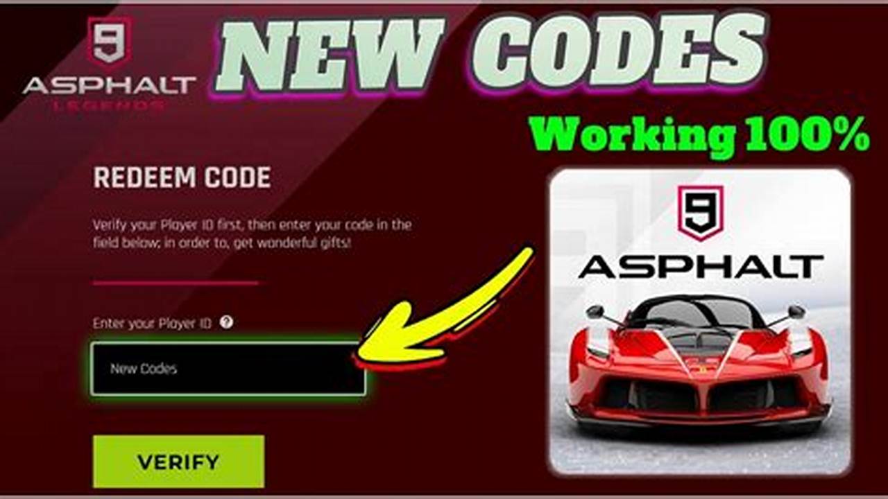 Asphalt 9 Redeem Code 2024