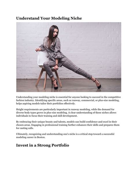 Assessing Your Modeling Niche