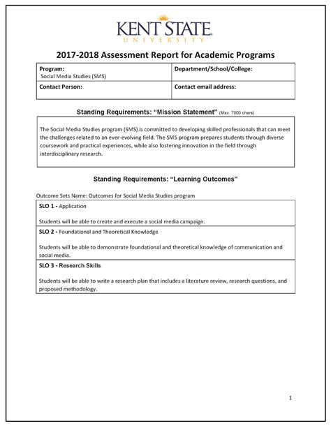 Monthly Student Assessment Report Templates at