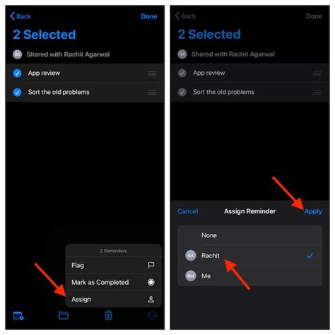 Assign Tasks using Shared Reminders Feature in iOS 14