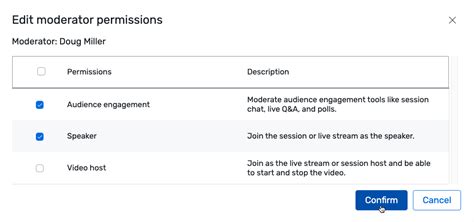 Assigning moderators is quick and easy