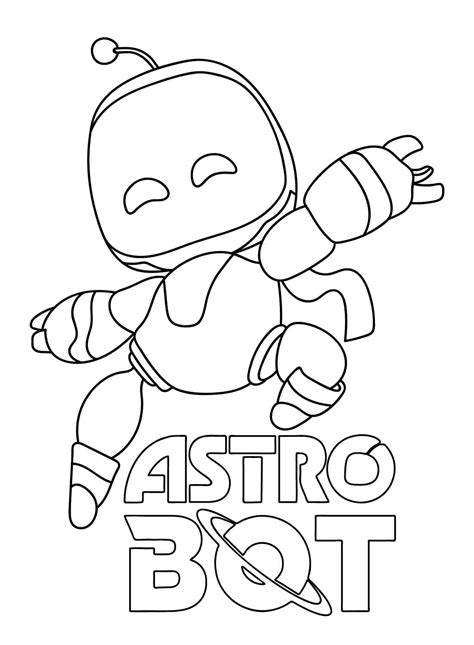Astro Bot Coloring Pages