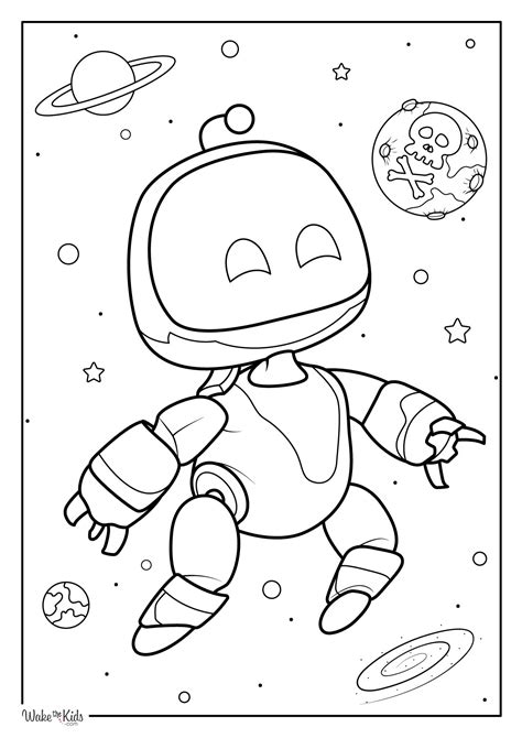 Astrobot Coloring Page