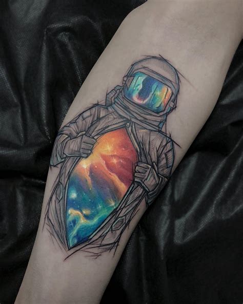 26 Out of this World Astronaut Tattoos