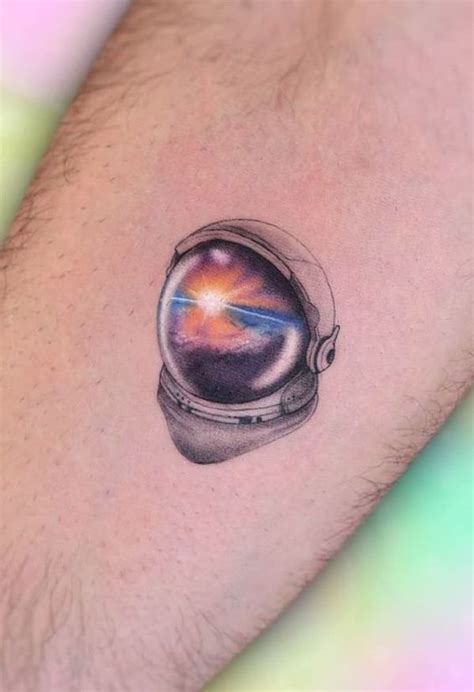 Astronaut Helmet Tattoo Simple