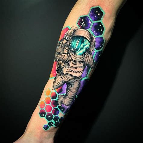 Astronaut Tattoo Color