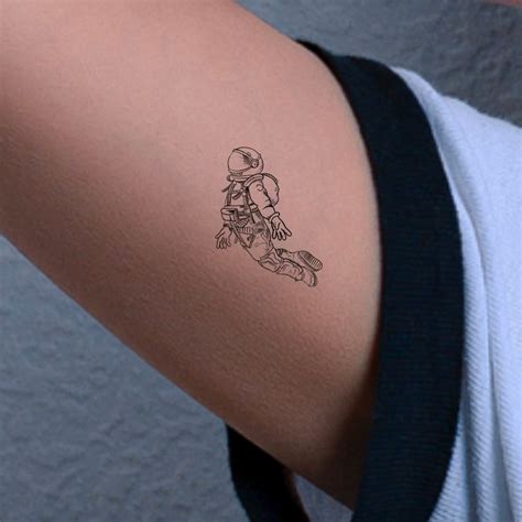 Astronaut Temporary Tattoo