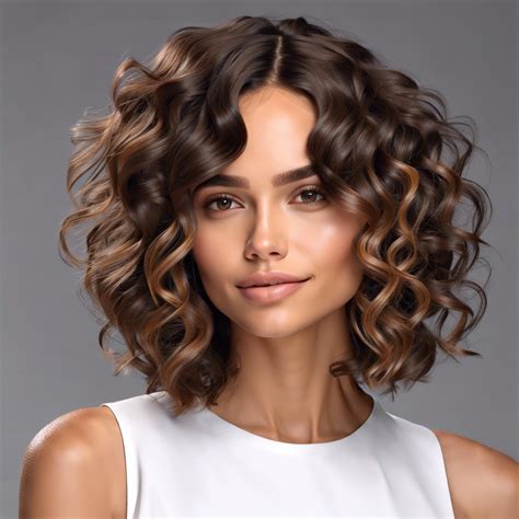 Asymmetrical Curly Lob