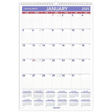ATAGLANCE 20212023 27" x 12" ThreeMonth Calendar Contemporary White