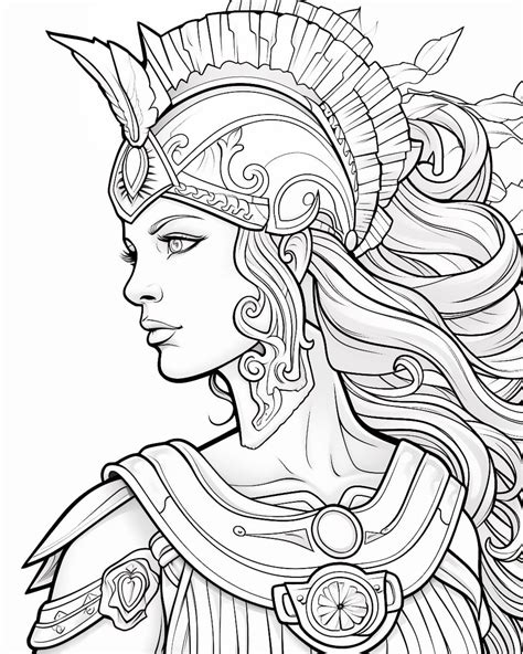 Athena Coloring Pages
