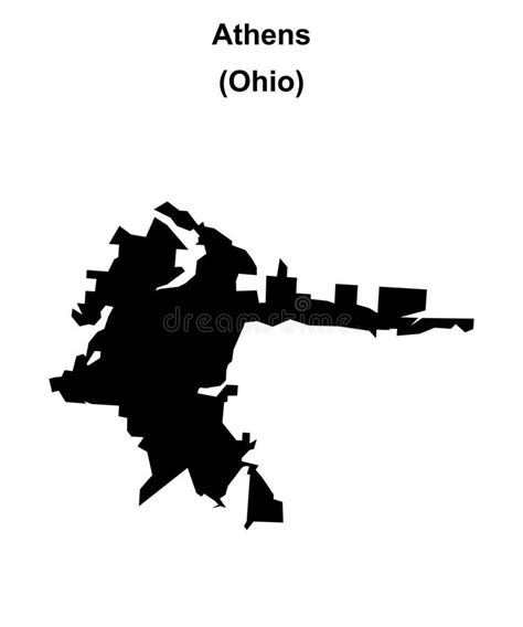 Athens Ohio Street Map 3902736
