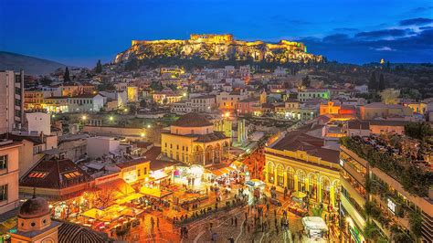 Athens night lights