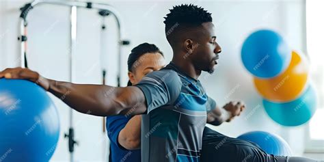 Athlete receiving physical therapy