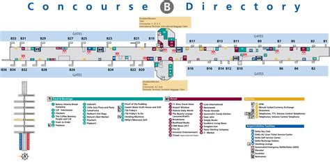 Atlanta Airport Concourse B Map The Ticket Atlanta