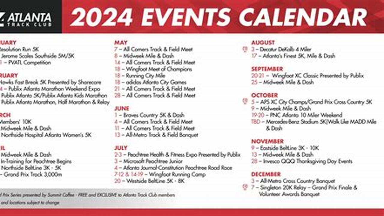 Atlanta Convention Calendar 2024