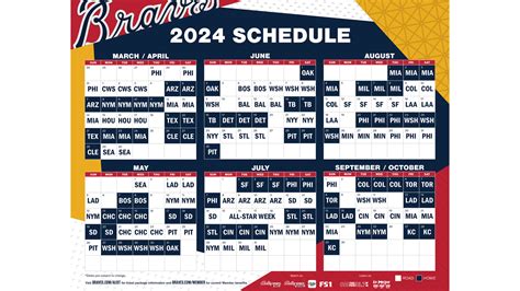 Atlanta Braves Calendar 2024